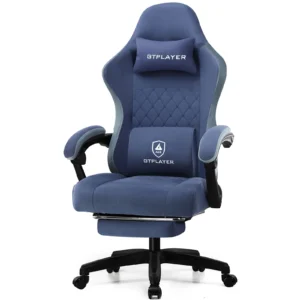 Alternative view of GTPLAYER Gaming Chair with Pocket Spring Cushion, Linkage Armrests & Footrest, Ergonomic Office Chair with Lumbar Support