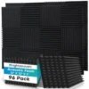 acoustic foam panels studio soundproofing 96 pack
