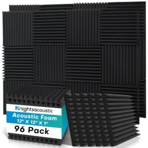 acoustic foam panels studio soundproofing 96 pack