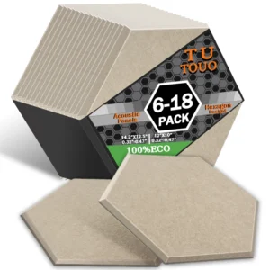 hexagonal acoustic panels soundproof home office studio