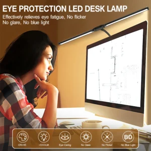 Alternative view of Double Single Head Led Clip Desk Lamp Dimmable Computer Table Lamps Monitor Light Architect Table Lamp for Office Reading Lights