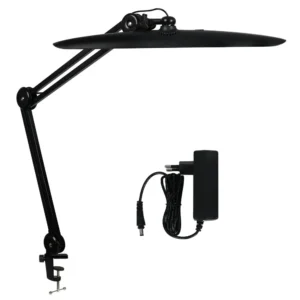 LEOWHD 2200 lumens LED task lamp 117 SMD dimmable 4 brightness levels adjustable clamp desk light home office