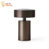 YANKE Danish designer mushroom table lamp wireless USB rechargeable touch dimming silver brown white black bedside cafe bar atmosphere light