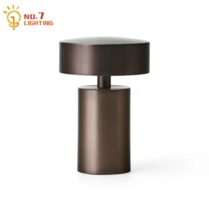 YANKE Danish designer mushroom table lamp wireless USB rechargeable touch dimming silver brown white black bedside cafe bar atmosphere light