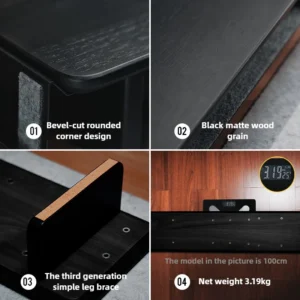 Alternative view of Z3 Wooden Monitor Riser Stand — Modular Desktop Elevation Rack, 80/100cm, Matte Wood Grain Finish for Home Office & Living Room