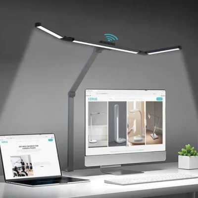 best desk lamp for eye strain on a clean minimalist home office desk setup 2026