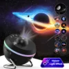 AUSYLE 13-in-1 galaxy star projector meteor shower rotating planetarium HD night light kids bedroom ceiling room decor