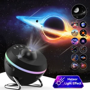 AUSYLE 13-in-1 galaxy star projector meteor shower rotating planetarium HD night light kids bedroom ceiling room decor