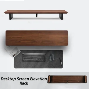 Z3 wooden monitor riser stand 80cm 100cm matte black white desktop elevation rack home office living room modular